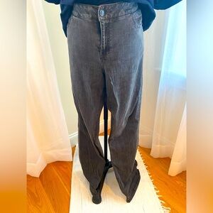 Black jeans wide leg